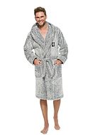 Men's bathrobe, terrycloth, pockets, hood